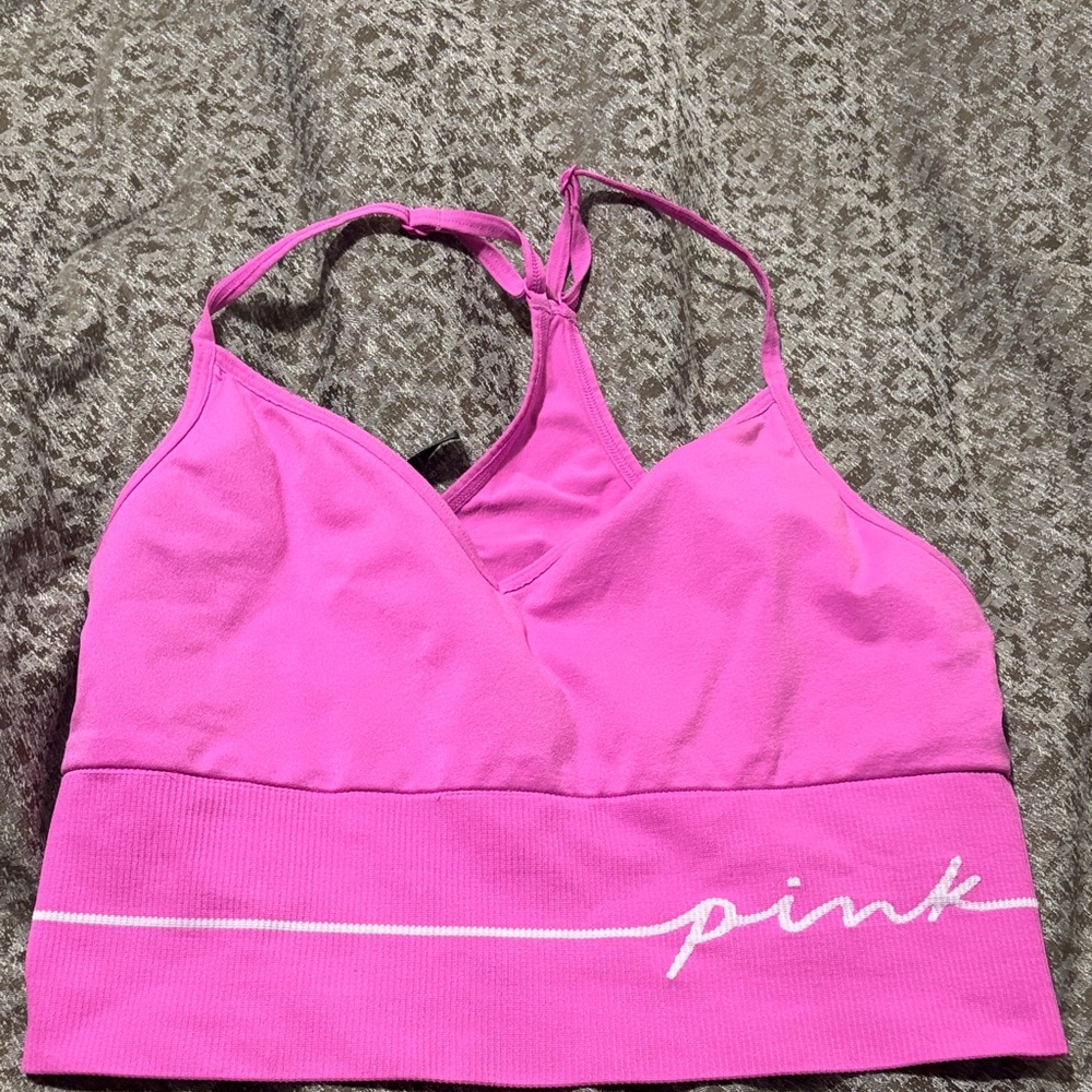 Pink Sports Bra